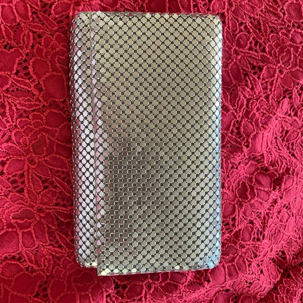 Silver Metallic Phone Wallet Case - Stylish Folio Cover